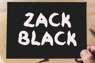 Zack Black Font Download