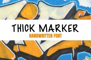 Thick Marker Font Download