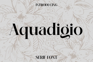 Aquadigio Font Download