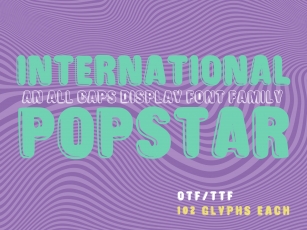 International Popstar Font Download
