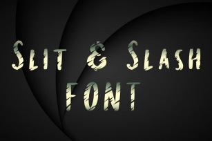 Slit  Slash Font Download