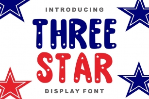 Three Star Font Download