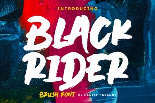 Black Rider Brush Font Download