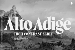 Alto Adige Serif Typeface Font Download