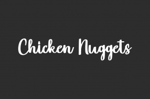 Chicken Nuggets Font Download