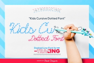Kids Cursive Dotted Font Download