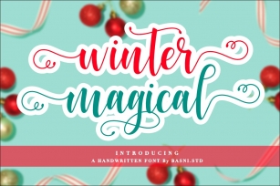 Winter Magical a Modern Calligraphy Font Download