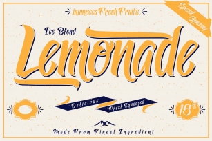 Lemonade Scrip Font Download