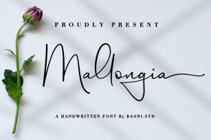 Mallongia a Handwritten Font Download