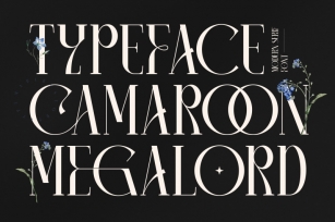 CAMAROON MEGALORD Typeface Font Download