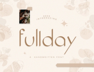 Fullday Display Handwritten Font Download