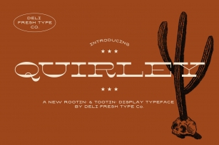 Quirley: A Western Slab Serif Font Download