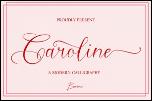 Caroline a Modern Calligraphy Font Download