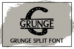 Grunge Split Font Download