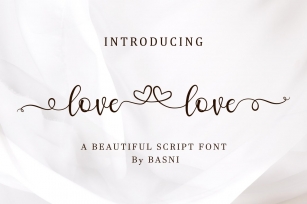love love A Modern Calligraphy Font Download