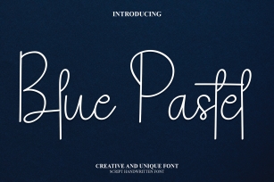 Blue Pastel Font Download