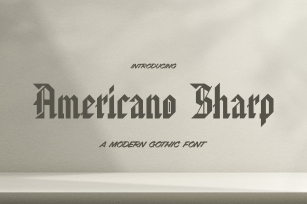 Americano Sharp Font Download