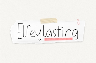 Elfeylasting A  Handwrittten Thin Fo Font Download