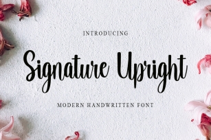 Signature Upright Font Download