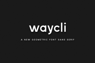 waycli geometric font sans serif Font Download