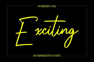 Exciting Font Download