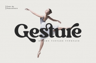 Gesture Modern Vintage Typeface Font Download