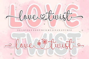Love Twist Duo Font Download