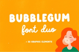 Bubblegum | Font duo Font Download