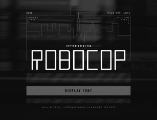 Robocop Display Typeface Font Download