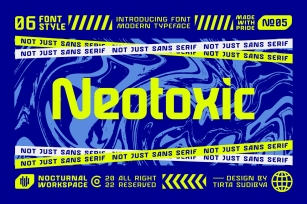 Neotoxic Sans Serif + 6 Style Font Download