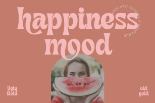 Happiness Mood - Retro Fonts Font Download