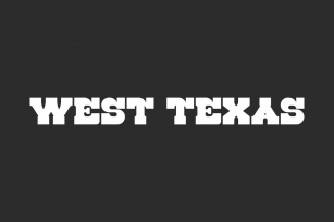 West Texas Font Download