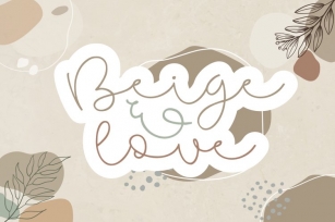 Beige & Love Font Download