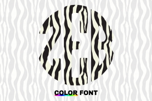 Zebra Circle Font Download