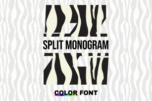 Zebra Split Font Download