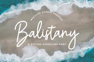 Balistany Signature Font Download