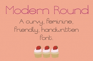 Modern Round display font Font Download