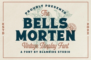 Bells Morten a Vintage Display Font Download