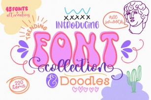 Fonts & Doodles trending collection Font Download