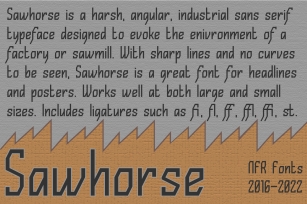 Sawhorse Font Download