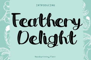 Feathery Delight Font Download