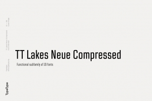 TT Lakes Neue Compressed Font Download