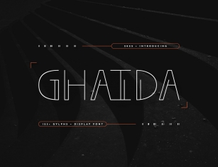 Ghaida Display Font Download