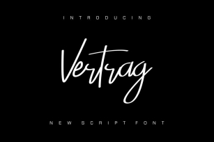 Vertrag Font Font Download