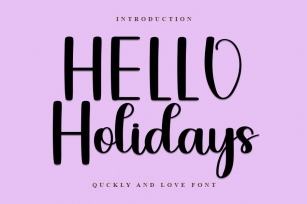 Hello Holidays Font Download