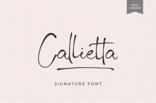 Callietta Handwritten Script Font Download