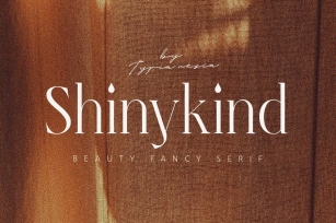 Shinykind - Beauty Elegant Aesthetic Serif Font Download