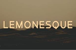 Lemonesque Font Download