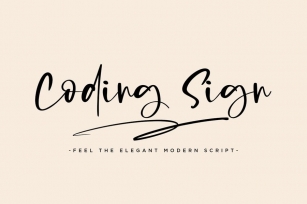 Coding Sign Font Download
