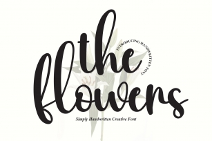 the flowers Font Download
